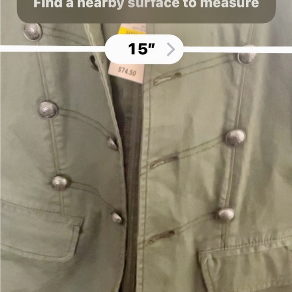 American Rag Cute military style jacket Sz M - Picture 6 of 7